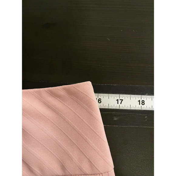 Vintage Juniors Trouser Pants Size 7 Pink Ribbed Flare Leg Preppy Career Y2K - Picture 5 of 8
